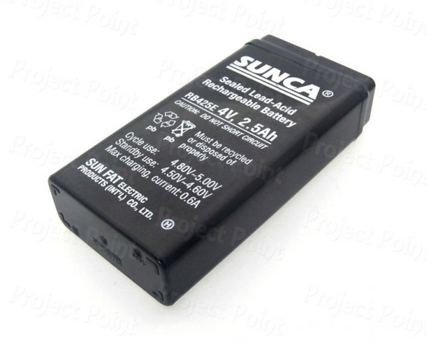 SUNCA 4V 2.5Ah SLA Battery (Min Order Quantity 1 pc for this Product)