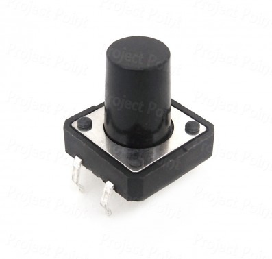 4-Pin 12mm Square Push Button Tact Switch - Height 12mm (Min Order Quantity 1pc for this Product)