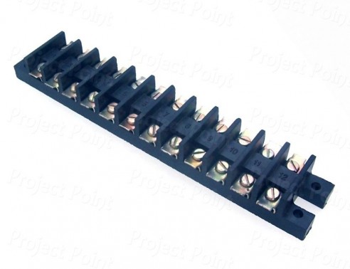12 Way Heavy Duty Terminal Strip Connector - Open Type (Min Order Quantity 1pc for this Product)