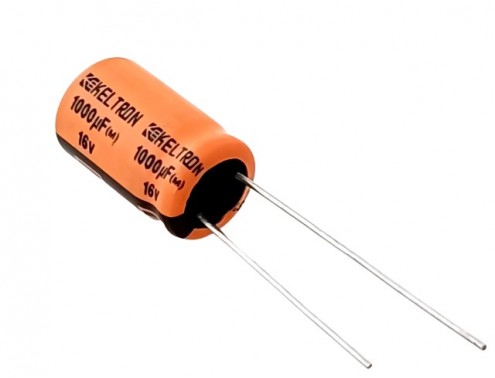 1000uF 16V High Quality Electrolytic Capacitor - Keltron (Min Order Quantity 1 pc for this Product)