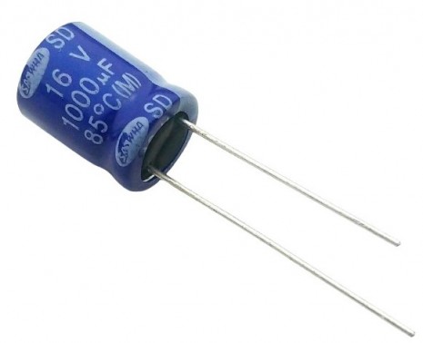 1000uF 16V Electrolytic Capacitor - Samwha (Min Order Quantity 1pc for this Product)