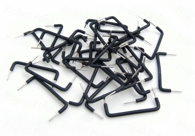 Solderless Breadboard Jumper Wires 0.9 Inch - Black 100 Pcs (Min Order Quantity 1 pc for this Product)