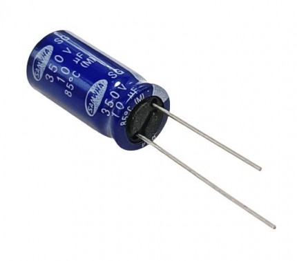 10uF 350V Electrolytic Capacitor - Samwha (Min Order Quantity 1pc for this Product)