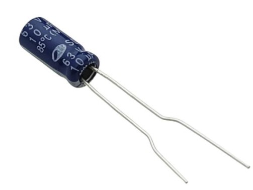 10uF 63V Electrolytic Capacitor - Samwha (Min Order Quantity 1 pc for this Product)