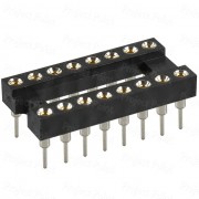 16-Pin High Reliability Machined Contacts IC Socket