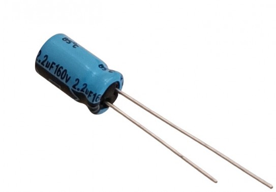 2.2uF 160V High Quality Electrolytic Capacitor - Vishay (Min Order Quantity 1pc for this Product)