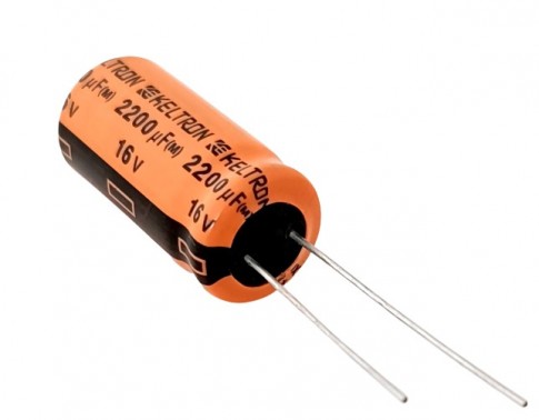 2200uF 16V High Quality Electrolytic Capacitor - Keltron (Min Order Quantity 1pc for this Product)