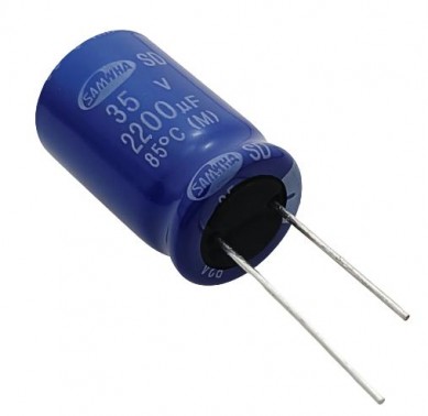 2200uF 35V Best Quality Electrolytic Capacitor - Samwha (Min Order Quantity 1 pc for this Product)