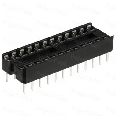 24-Pin Low Cost 0.3in IC Socket (Min Order Quantity 1pc for this Product)