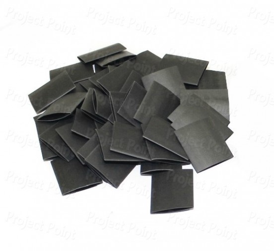 Pre-Cut Heat Shrink Tube 16mm x 25mm Black - 10 Pcs (Min Order Quantity 1 pc for this Product)