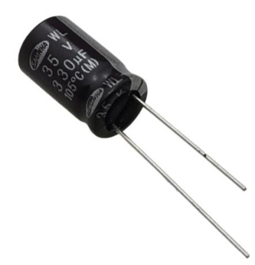 330uF 35V 105°C Electrolytic Capacitor - Samwha (Min Order Quantity 1pc for this Product)