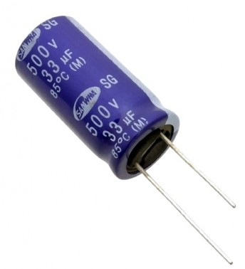 33uF 500V Electrolytic Capacitor - Samwha (Min Order Quantity 1pc for this Product)