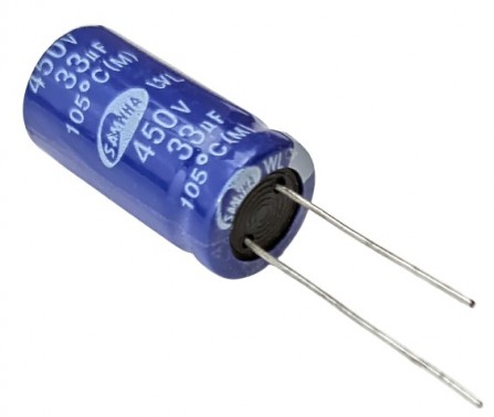 33uF 450V Best Quality Electrolytic Capacitor - Samwha (Min Order Quantity 1pc for this Product)