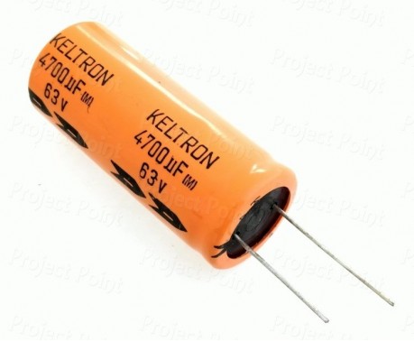 4700uF 63V High Quality Electrolytic Capacitor - Keltron (Min Order Quantity 1pc for this Product)
