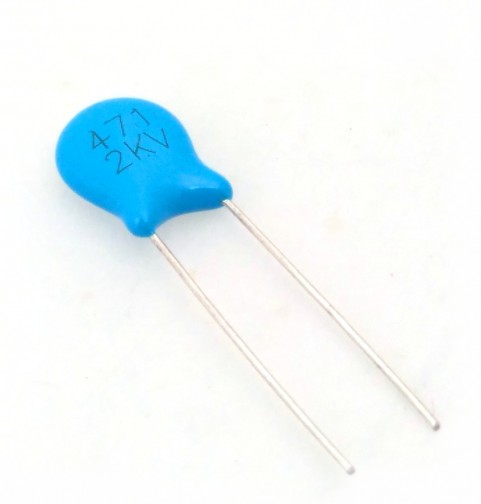 470pF 2kV High Quality Ceramic Disc Capacitor (Min Order Quantity 1 pc for this Product)