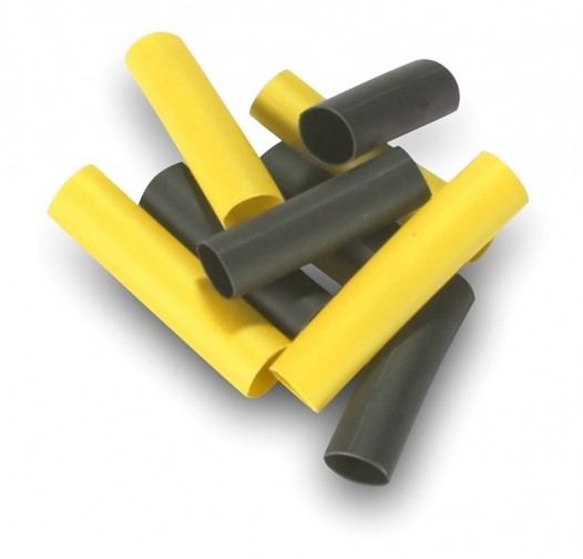 Pre-Cut Heat Shrink Tube 5mm x 30mm Yellow and Black - 100 Pcs (Min Order Quantity 1 pc for this Product)