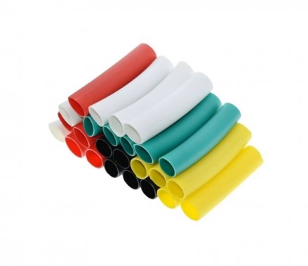 Pre-Cut Heat Shrink Tube 5mm x 25mm Assorted - 100 Pcs (Min Order Quantity 1 pc for this Product)