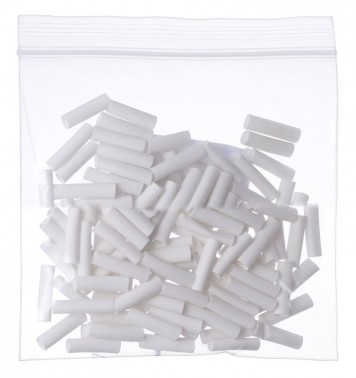 Pre-Cut Heat Shrink Tube 5mm x 20mm White - 100 Pcs (Min Order Quantity 1pc for this Product)