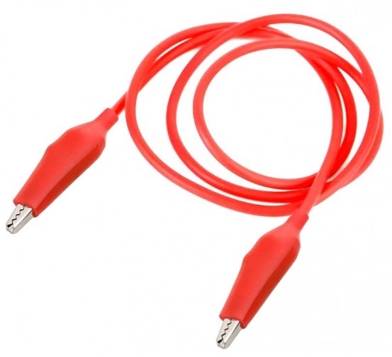 Alligator to Alligator (Crocodile) Jumper Cable - 6A 30cm Red (Min Order Quantity 1 pc for this Product)