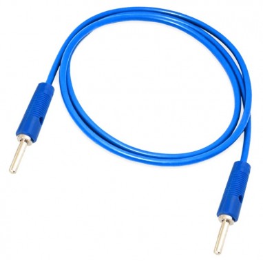 4mm Banana Plug to Banana Plug Cable - 6A 40cm Blue (Min Order Quantity 1pc for this Product)
