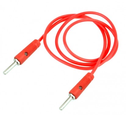 4mm Banana Plug to Banana Plug Cable - 18A 80cm Red (Min Order Quantity 1pc for this Product)