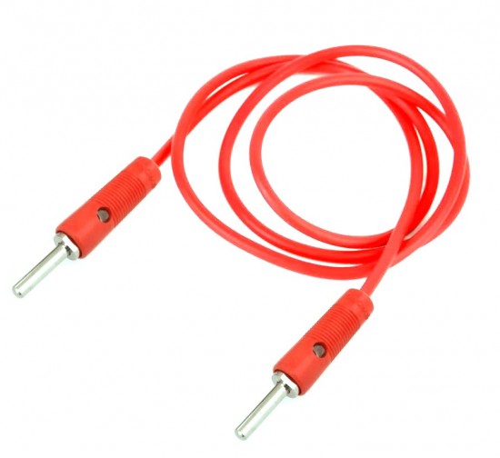 4mm Banana Plug to Banana Plug Cable - 13A 50cm Red (Min Order Quantity 1 pc for this Product)