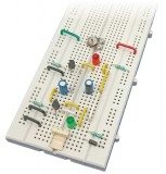 Transistors LED Flasher On Breadboard - 2 LEDs