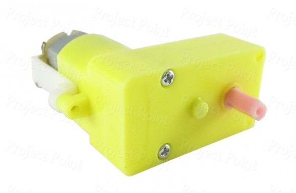 DC Plastic Gear Motor, Side Shaft 120 RPM (Min Order Quantity 1pc for this Product)