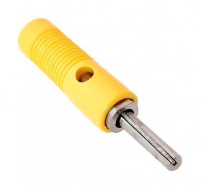 4mm Banana Plug Stackable Yellow - Prime (Min Order Quantity 1pc for this Product)