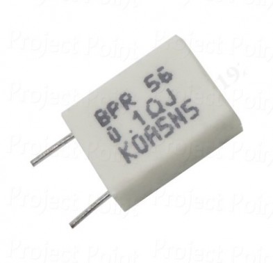 0.1 Ohm 5W Non-inductive Ceramic Cement Resistor - BPR56 (Min Order Quantity 1pc for this Product)