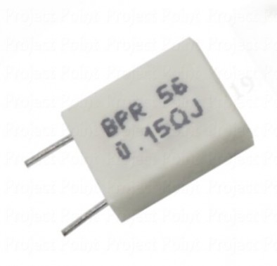 0.15 Ohm 5W Non-inductive Ceramic Cement Resistor - BPR5W (Min Order Quantity 1pc for this Product)