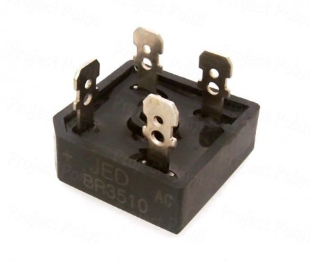 BR3510 1000V 35A Bridge Rectifier - JED GBPC3510 (Min Order Quantity 1pc for this Product)