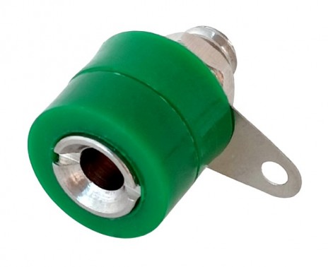 4mm Banana Socket High Quality - Green (Min Order Quantity 1pc for this Product)