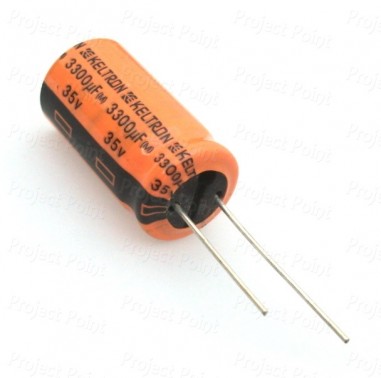 3300uF 35V High Quality Electrolytic Capacitor - Keltron (Min Order Quantity 1 pc for this Product)