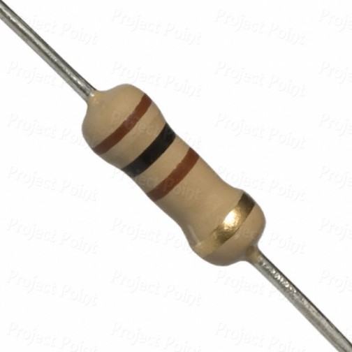 100 Ohm 0.5W Carbon Film Resistor 5% - High Quality (Min Order Quantity 1 pc for this Product)