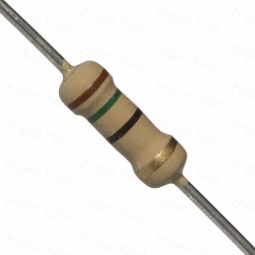 15 Ohm 0.5W Carbon Film Resistor 5% - High Quality (Min Order Quantity 1 pc for this Product)