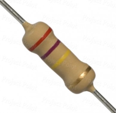 270K Ohm 1W Carbon Film Resistor 5% - High Quality (Min Order Quantity 1pc for this Product)