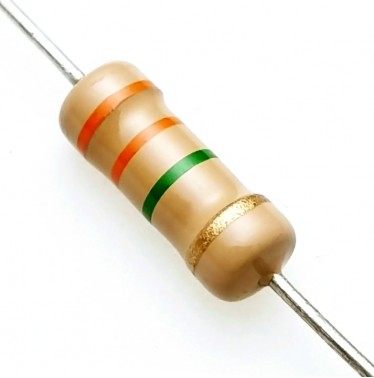 3.3M Ohm 1W Carbon Film Resistor 5% - High Quality (Min Order Quantity 1pc for this Product)