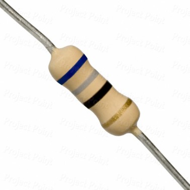 68 Ohm 1W Carbon Film Resistor 5% - High Quality (Min Order Quantity 1pc for this Product)