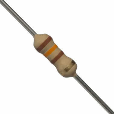 130 Ohm 0.25W Carbon Film Resistor 5% - Medium Quality (Min Order Quantity 1pc for this Product)