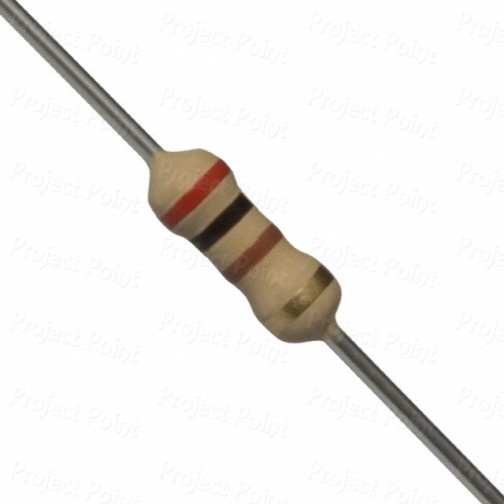 200 Ohm 0.25W Carbon Film Resistor 5% - Medium Quality (Min Order Quantity 1 pc for this Product)