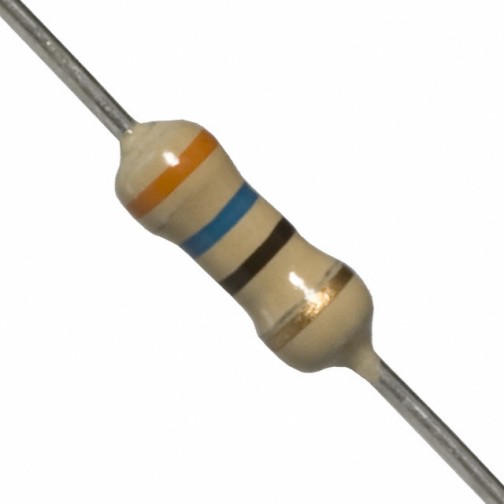 36 Ohm 0.25W Carbon Film Resistor 5% - Medium Quality (Min Order Quantity 1 pc for this Product)