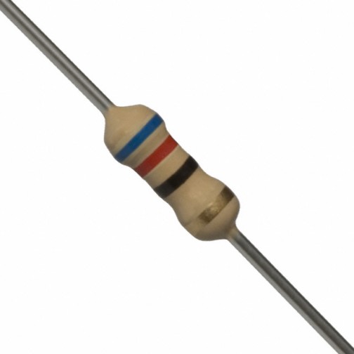 62 Ohm 0.25W Carbon Film Resistor 5% - Medium Quality (Min Order Quantity 1 pc for this Product)