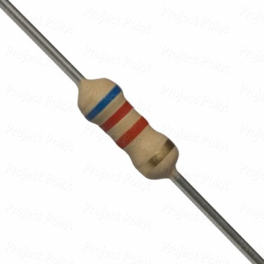 6.2K Ohm 0.25W Carbon Film Resistor 5% - Medium Quality (Min Order Quantity 1pc for this Product)