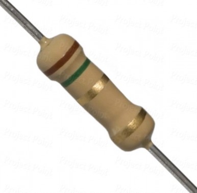 1.5 Ohm 2W Carbon Film Resistor 5% - High Quality (Min Order Quantity 1pc for this Product)
