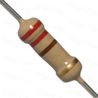 220 Ohm 2W Carbon Film Resistor 5% - High Quality (Min Order Quantity 1pc for this Product)