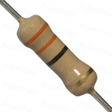 33 Ohm 2W Carbon Film Resistor 5% - High Quality (Min Order Quantity 1pc for this Product)