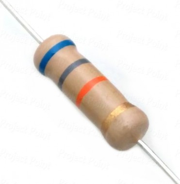 68K Ohm 2W Carbon Film Resistor 5% - High Quality (Min Order Quantity 1pc for this Product)