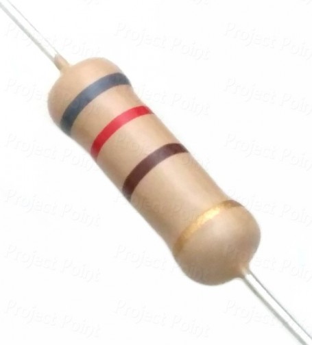 820 Ohm 2W Carbon Film Resistor 5% - High Quality (Min Order Quantity 1 pc for this Product)