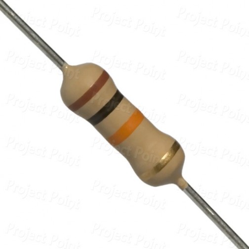 10K Ohm 0.5W Carbon Film Resistor 5% - High Quality (Min Order Quantity 1 pc for this Product)